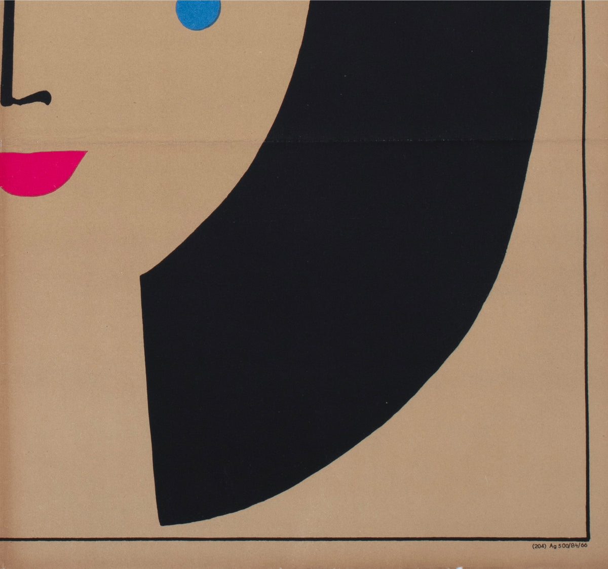 Love With the Proper Stranger 1966 East German Film Poster Thomas Schleusing - detail