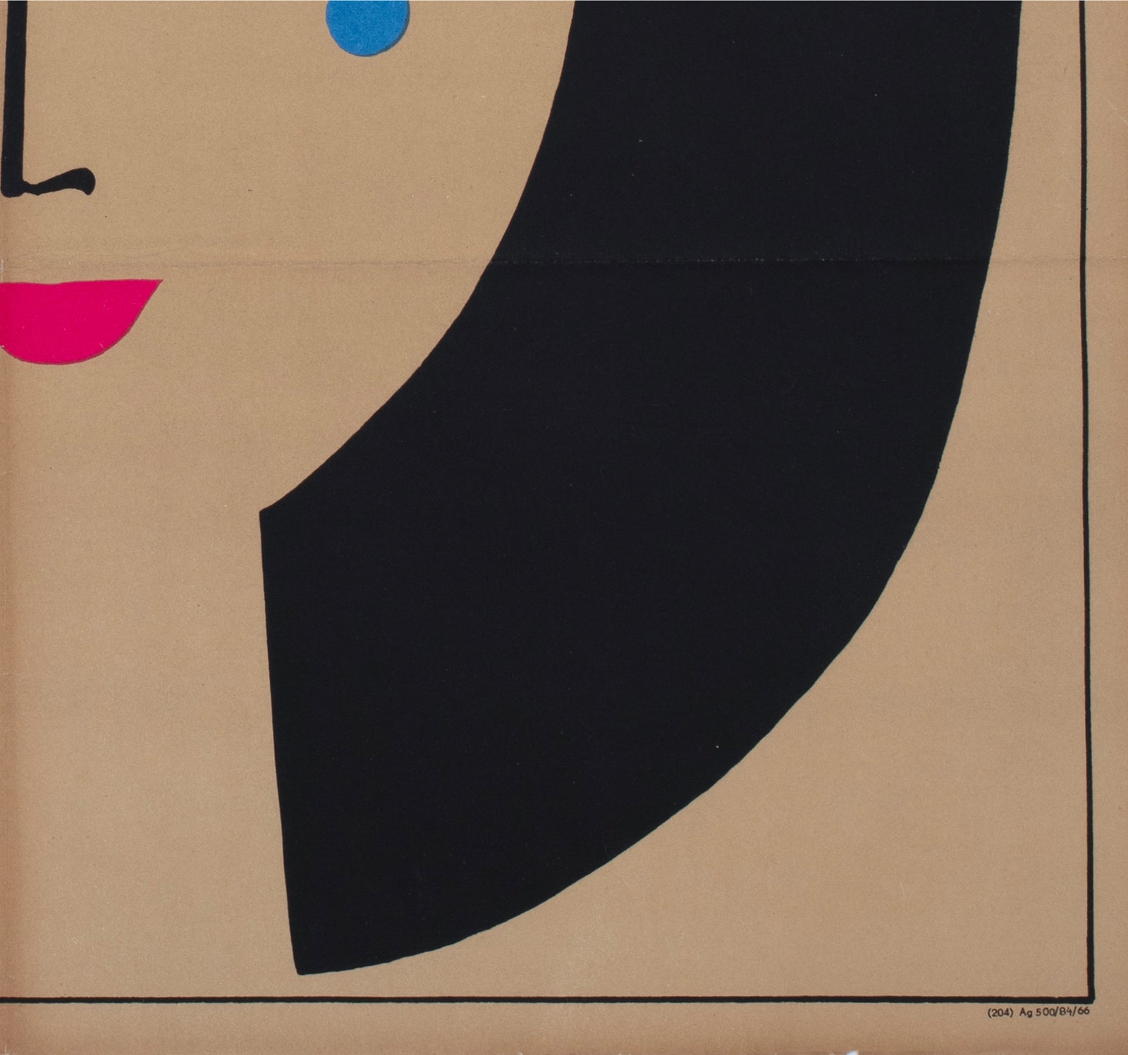 Love With the Proper Stranger 1966 East German Film Poster Thomas Schleusing - detail