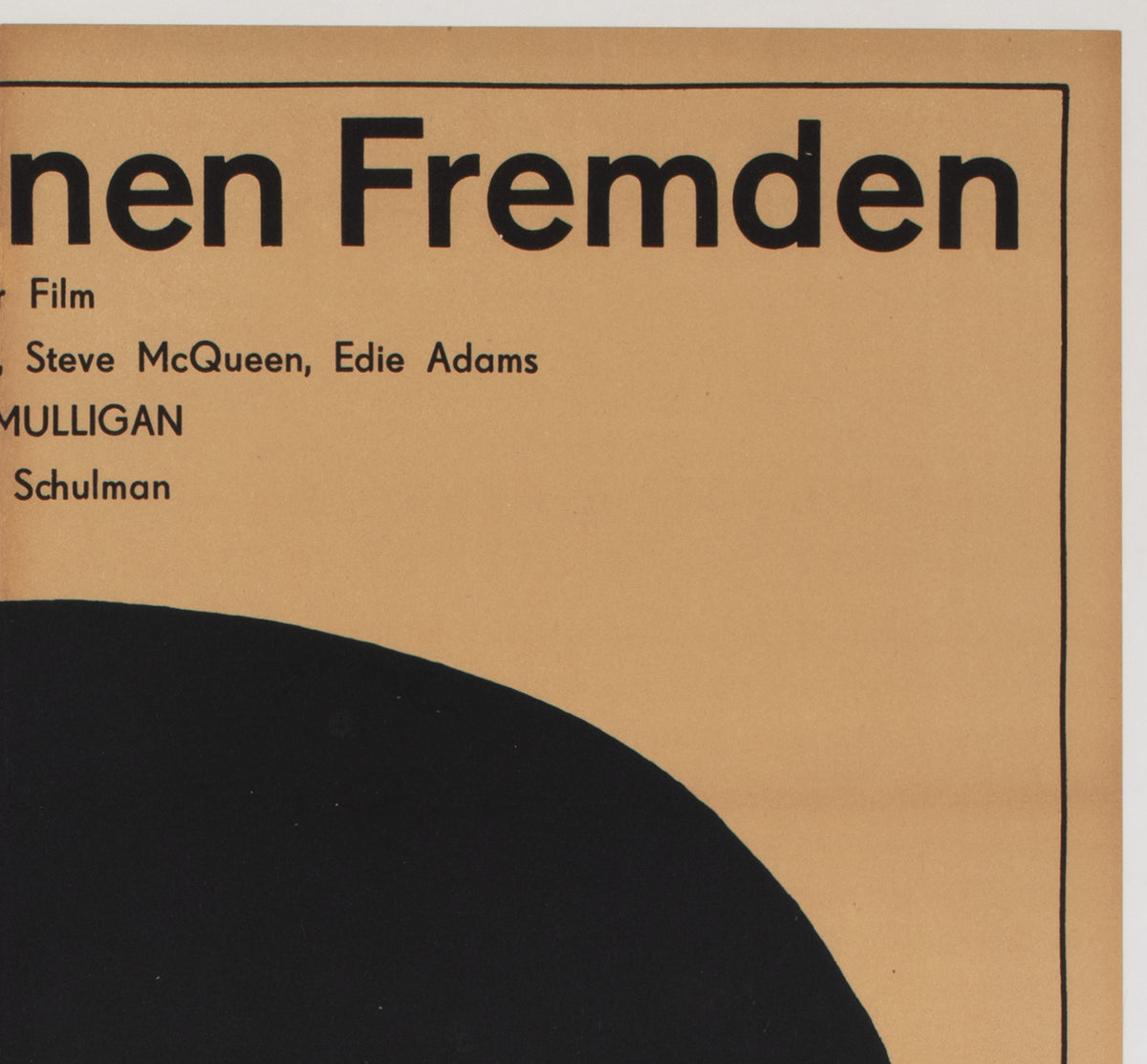 Love With the Proper Stranger 1966 East German Film Movie Poster, Thomas Schleusing - detail