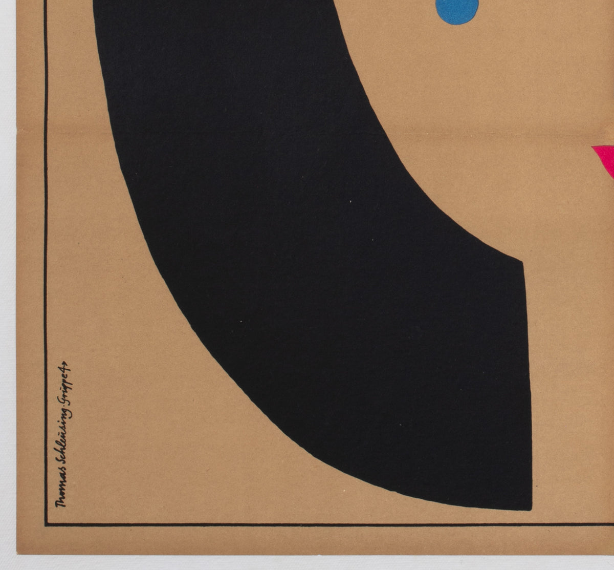 Love With the Proper Stranger 1966 East German Film Movie Poster, Thomas Schleusing - detail