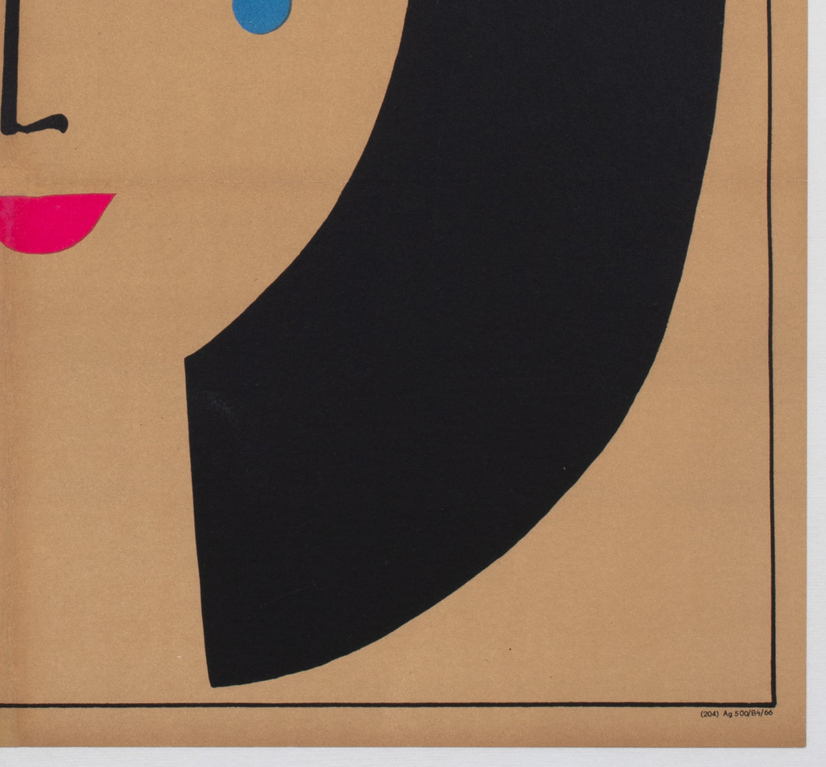 Love With the Proper Stranger 1966 East German Film Poster, Thomas Schleusing