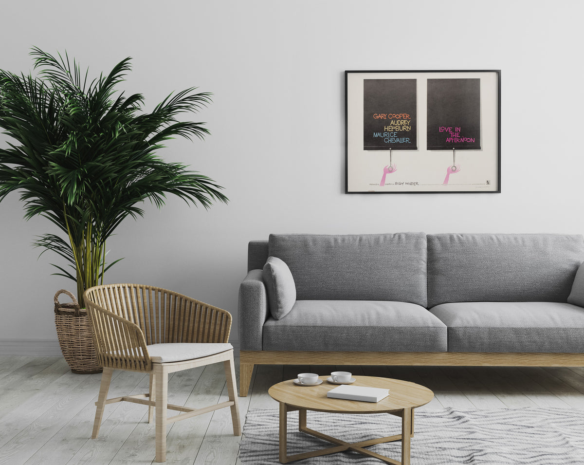 Love in the Afternoon 1957 US 1/2 Sheet Film Movie Poster, Saul Bass