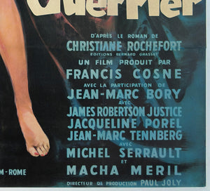 Love on a Pillow 1962 French Grande Film Movie Poster, Georges Allard  - detail