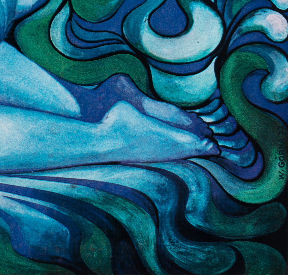 Lovers R1979 Polish Poster, Wiktor Gorka - detail