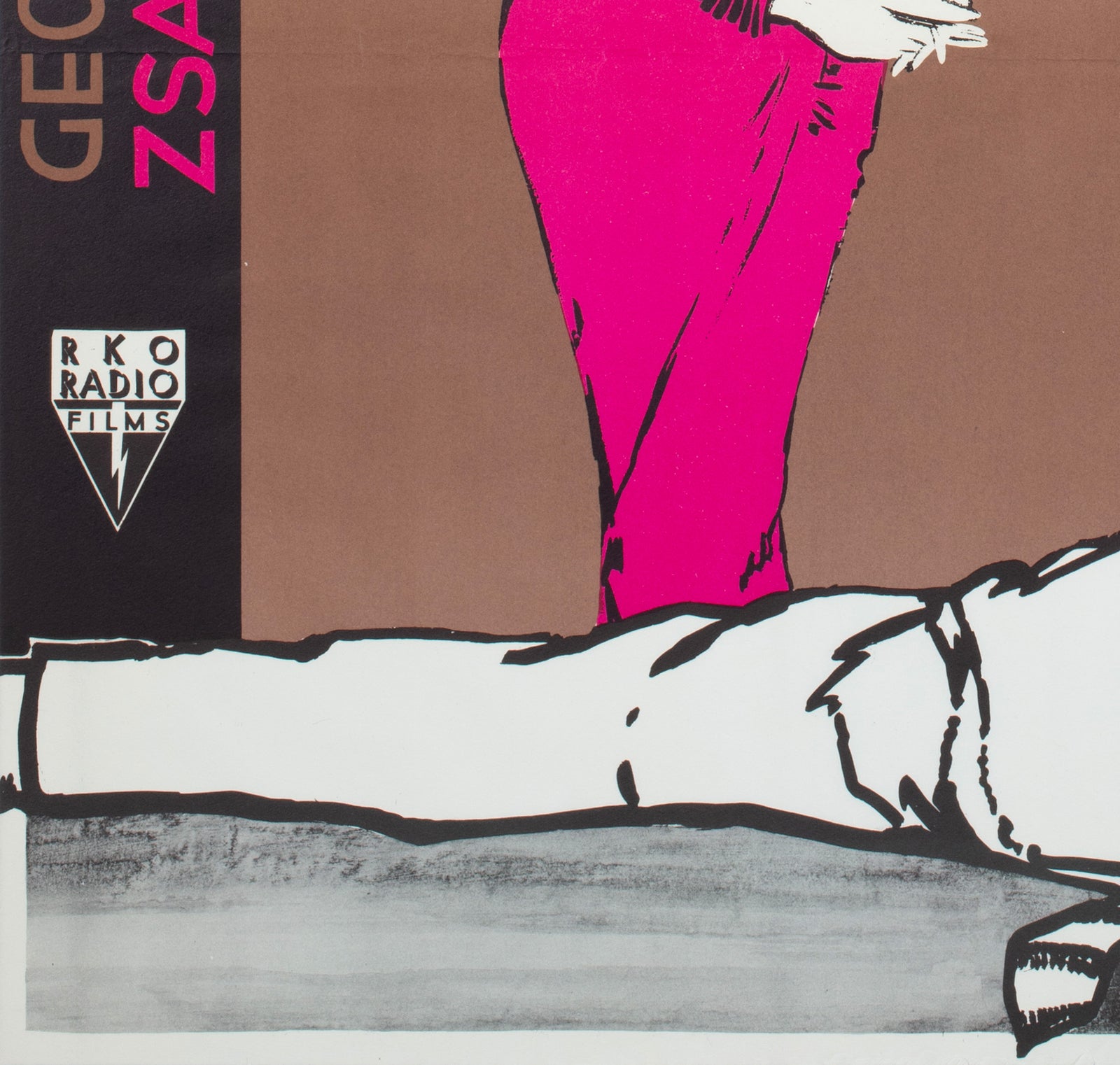 Loves of a Scoundrel 1957 Swedish Film Poster - detail