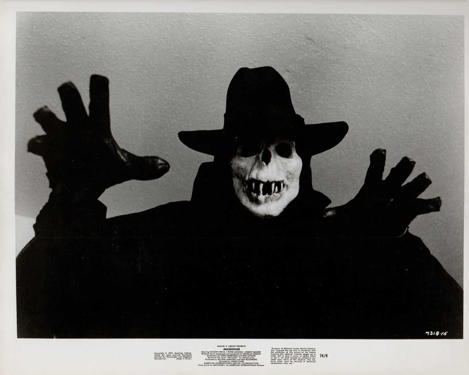 Madhouse 1974 Film Movie Press Publicity Still Framed
