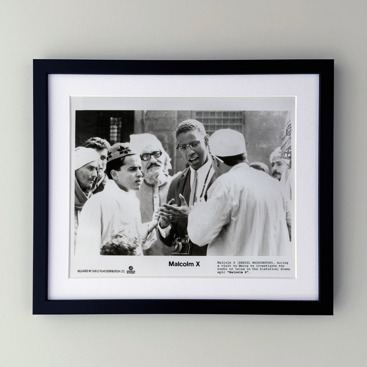 Malcolm X 1992 Film Movie Press Publicity Still Framed