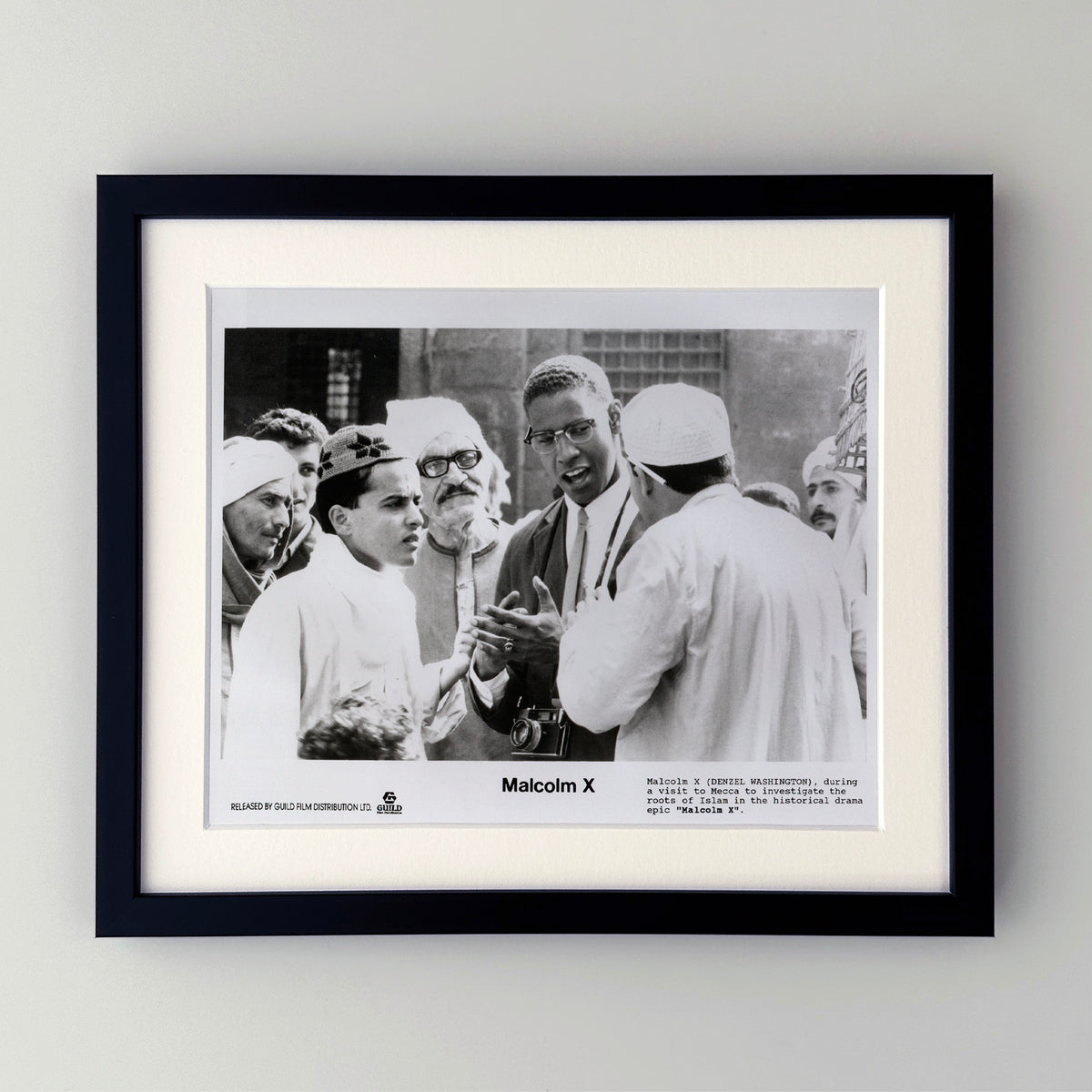 Malcolm X 1992 Film Movie Press Publicity Still Framed