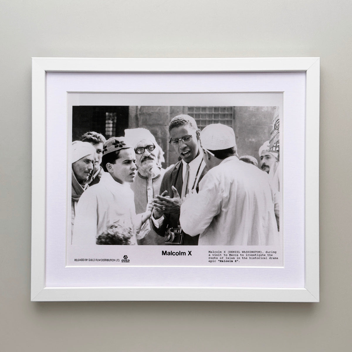 Malcolm X 1992 Film Movie Press Publicity Still Framed