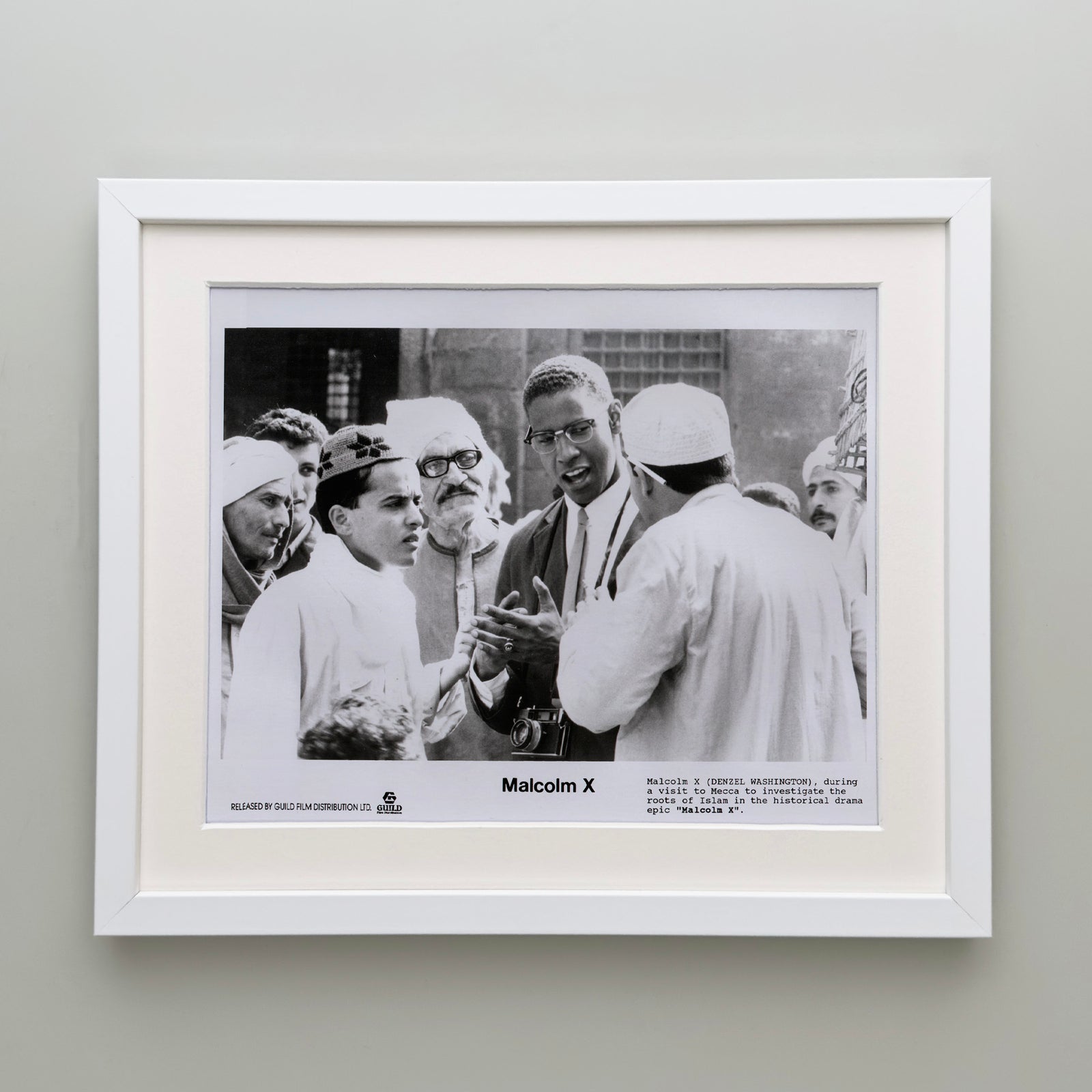 Malcolm X 1992 Film Movie Press Publicity Still Framed