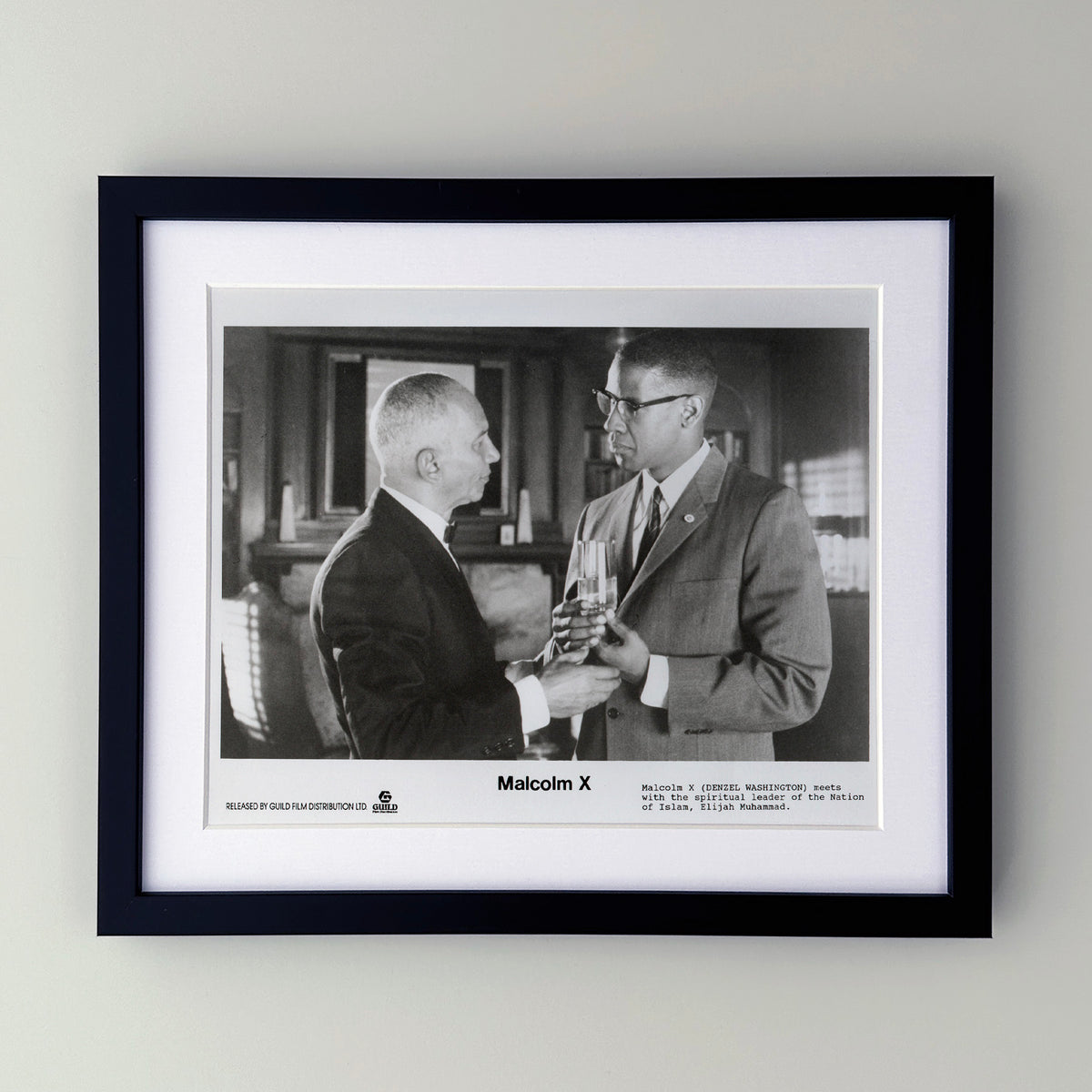 Malcolm X 1992 Film Movie Press Publicity Still Framed