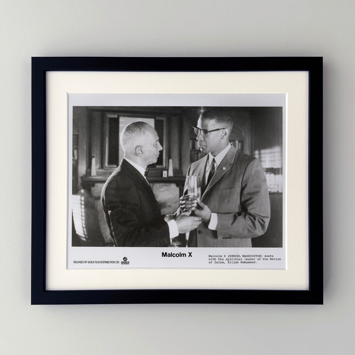 Malcolm X 1992 Film Movie Press Publicity Still Framed