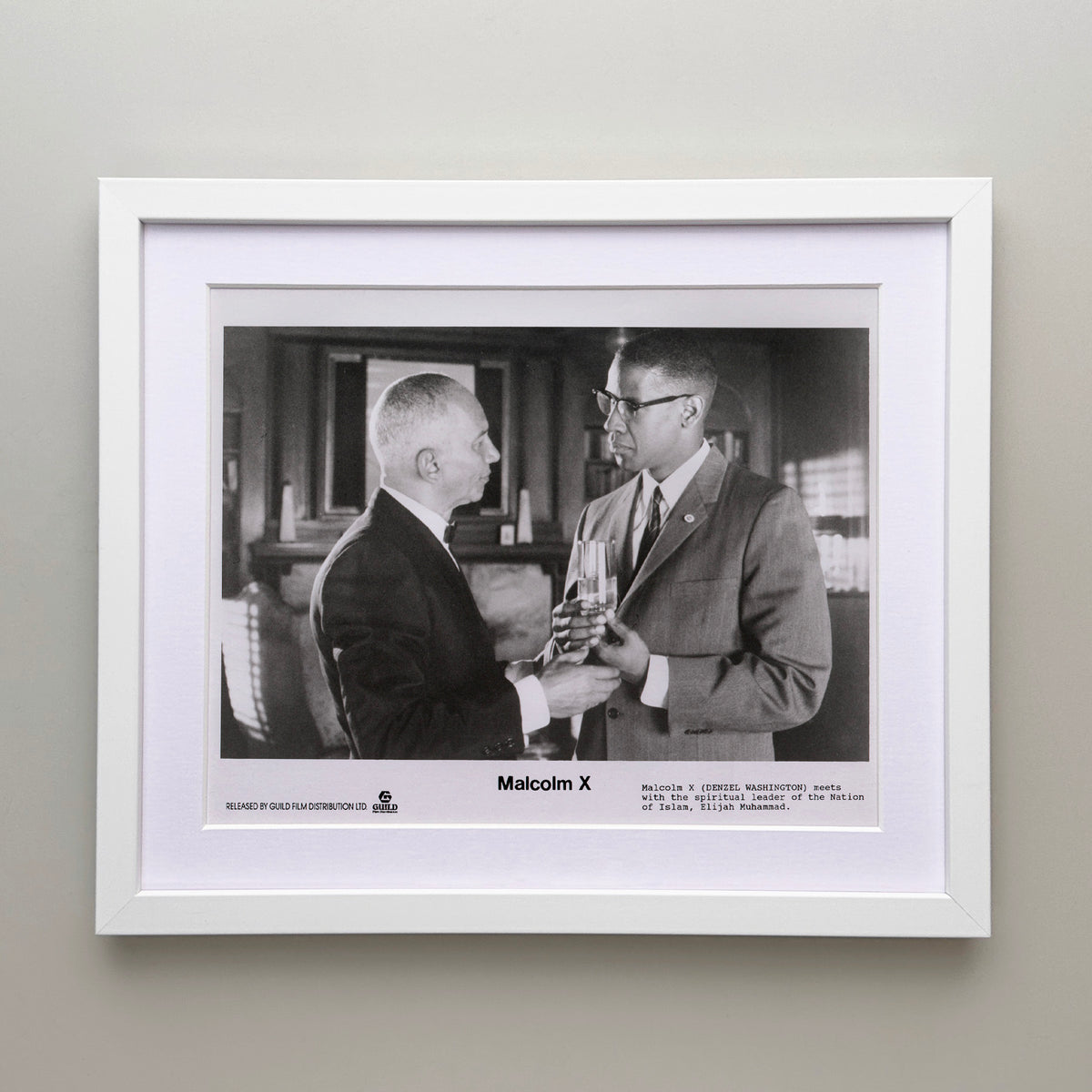 Malcolm X 1992 Film Movie Press Publicity Still Framed