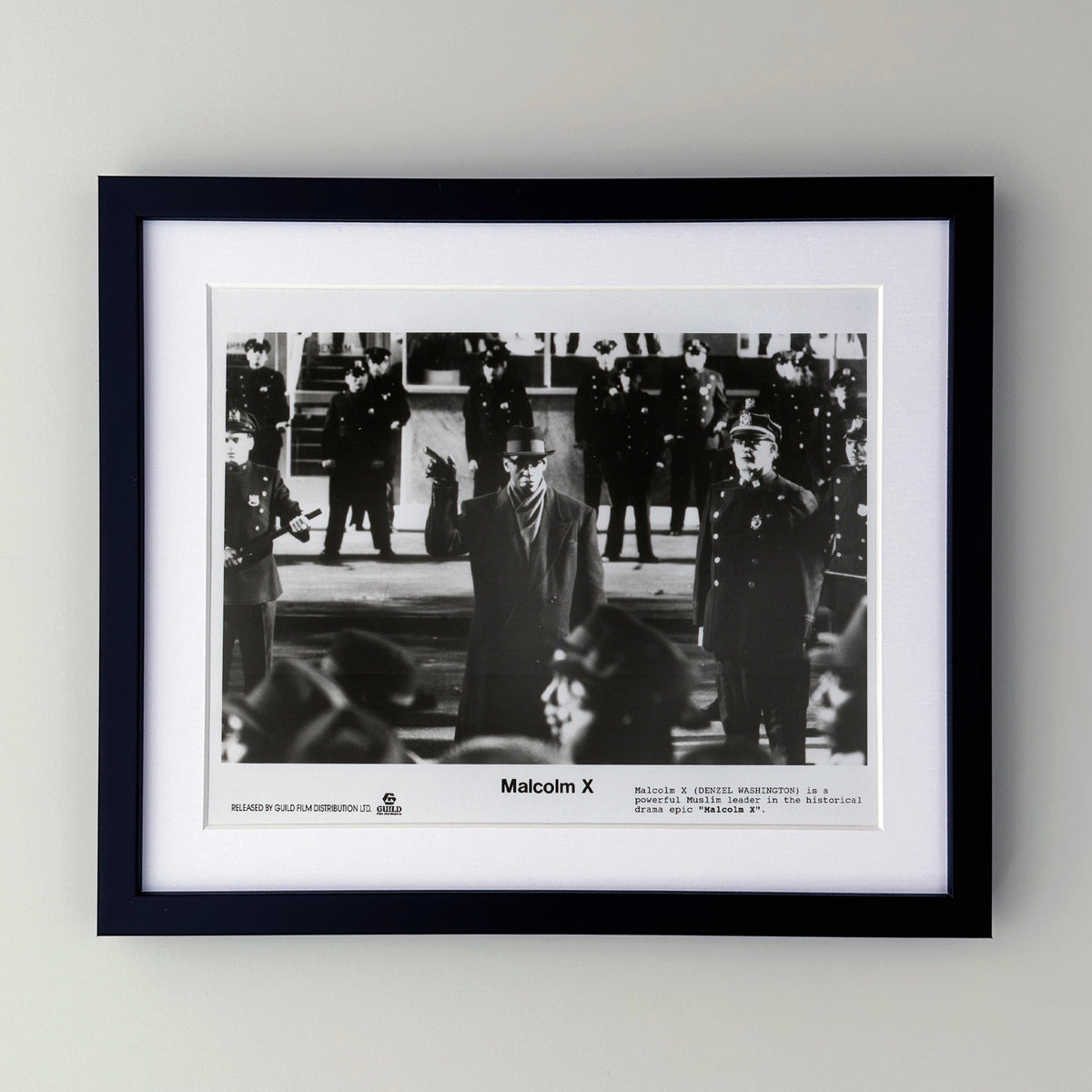 Malcolm X 1992 Film Movie Press Publicity Still Framed