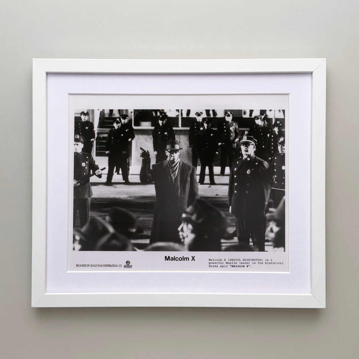 Malcolm X 1992 Film Movie Press Publicity Still Framed