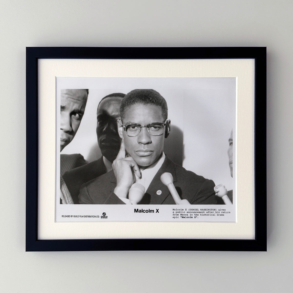 Malcolm X 1992 Film Movie Press Publicity Still Framed