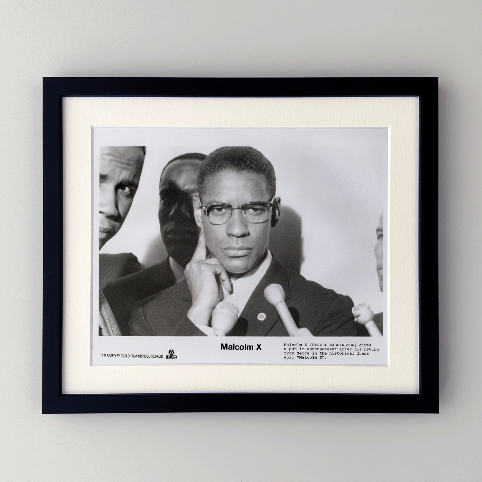 Malcolm X 1992 Film Movie Press Publicity Still Framed