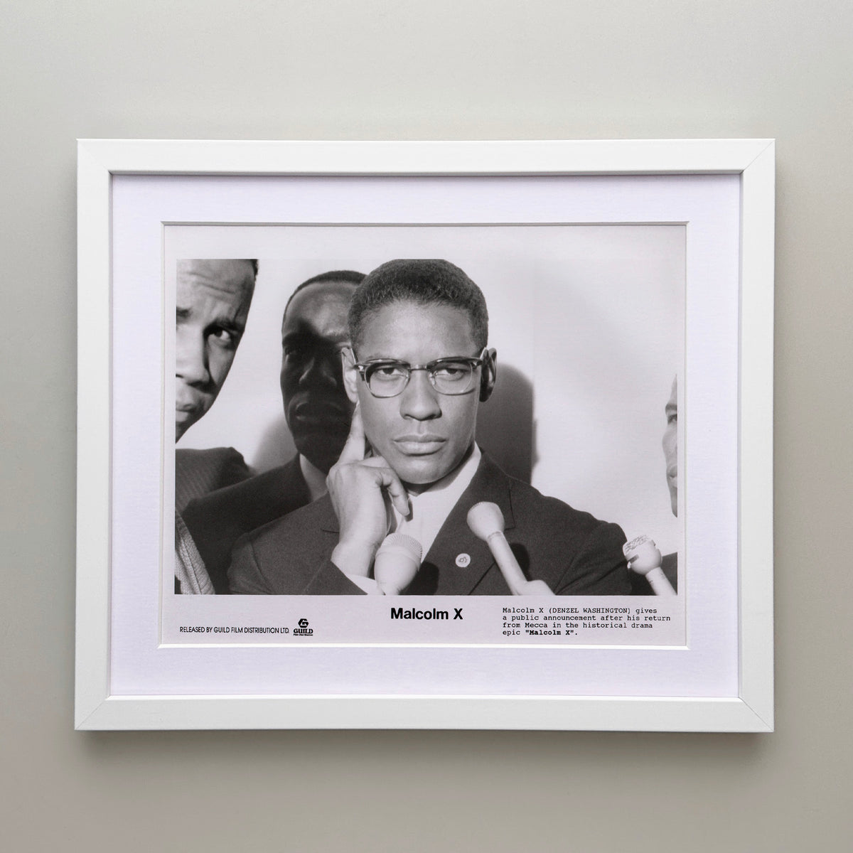 Malcolm X 1992 Film Movie Press Publicity Still Framed