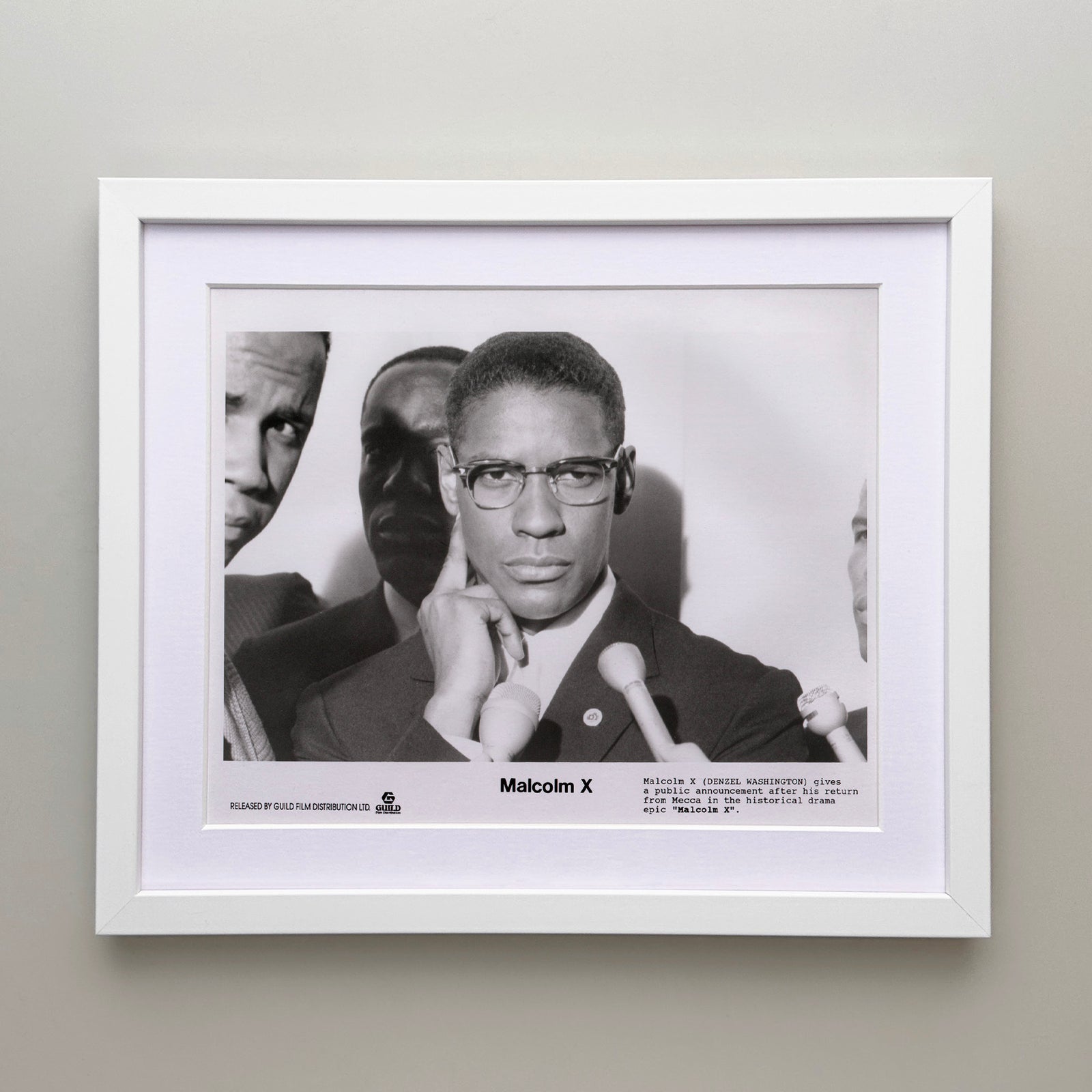 Malcolm X 1992 Film Movie Press Publicity Still Framed