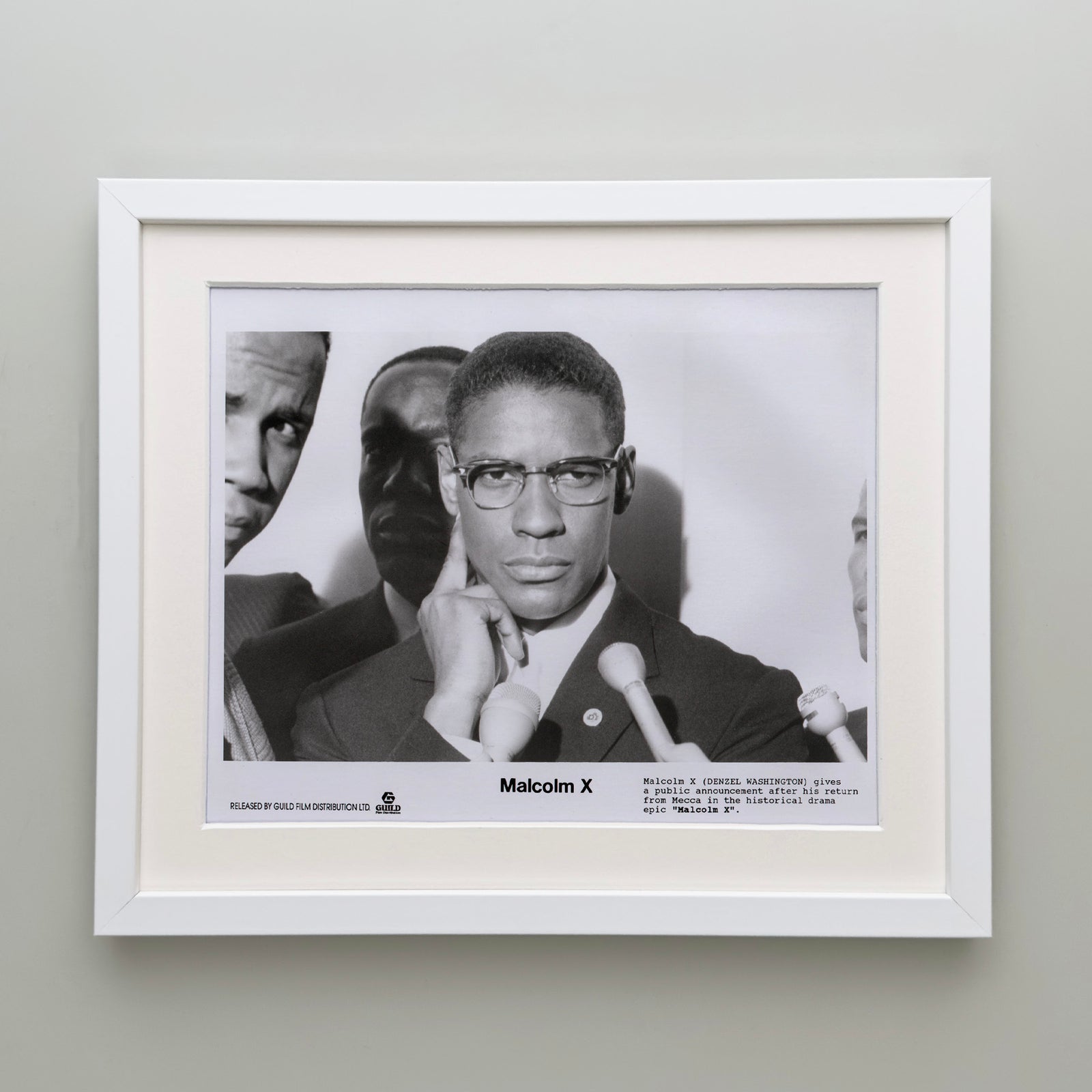 Malcolm X 1992 Film Movie Press Publicity Still Framed