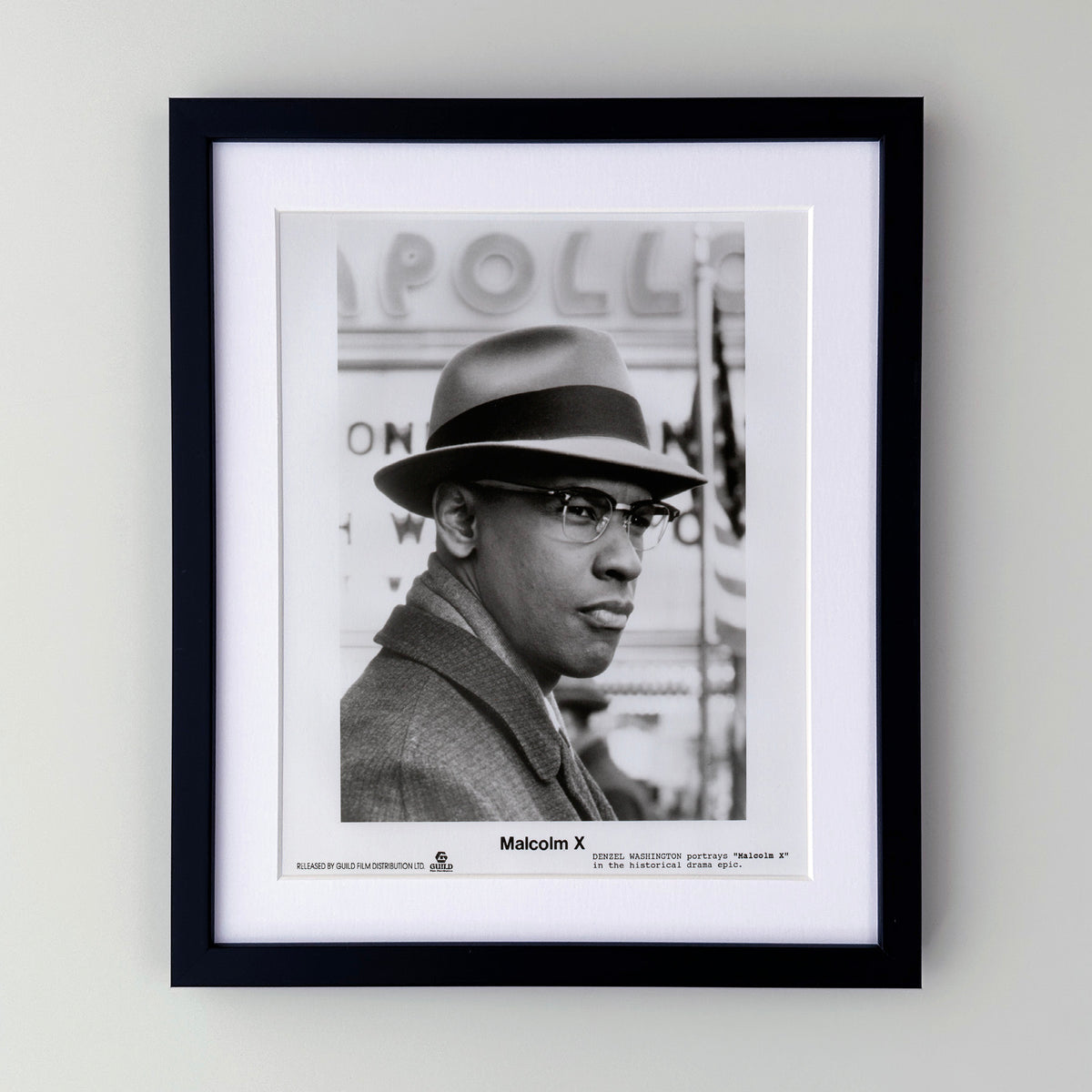 Malcolm X 1992 Film Movie Press Publicity Still Framed