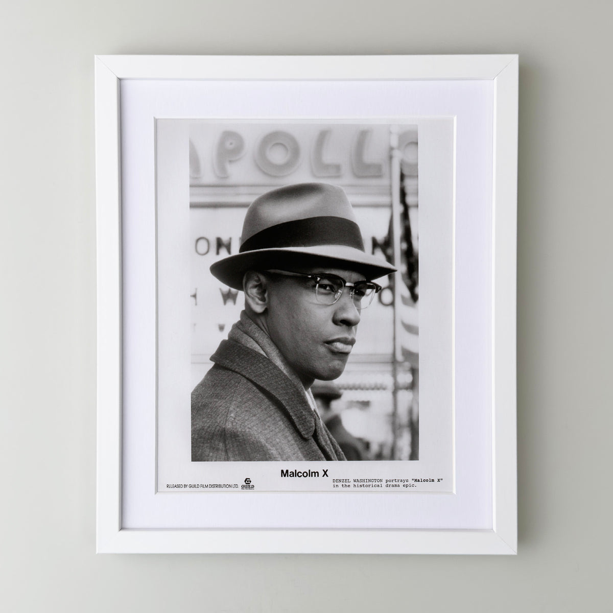 Malcolm X 1992 Film Movie Press Publicity Still Framed