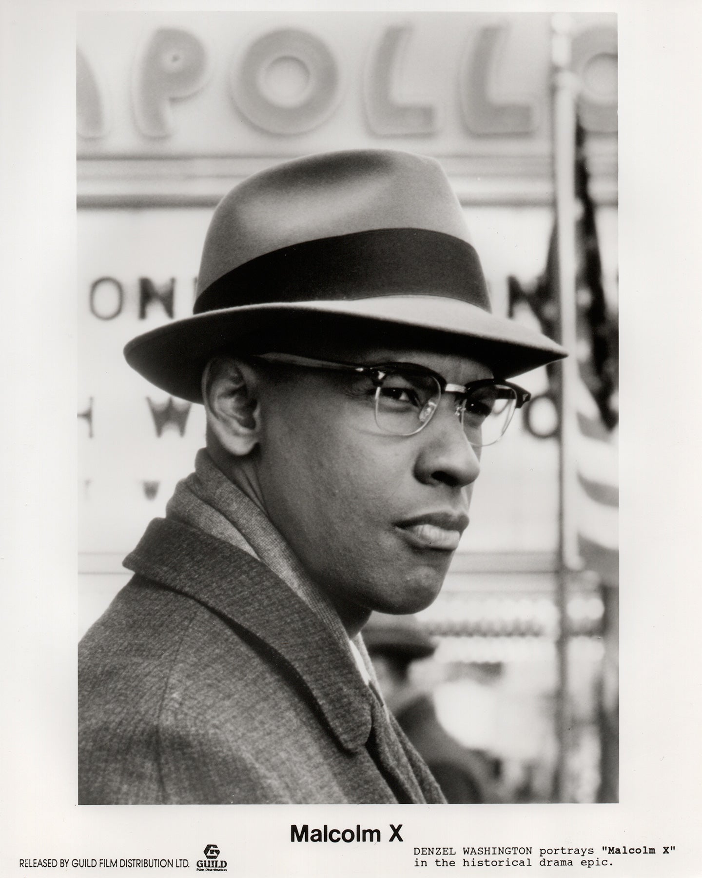 Malcolm X 1992 Film Movie Press Publicity Still Framed