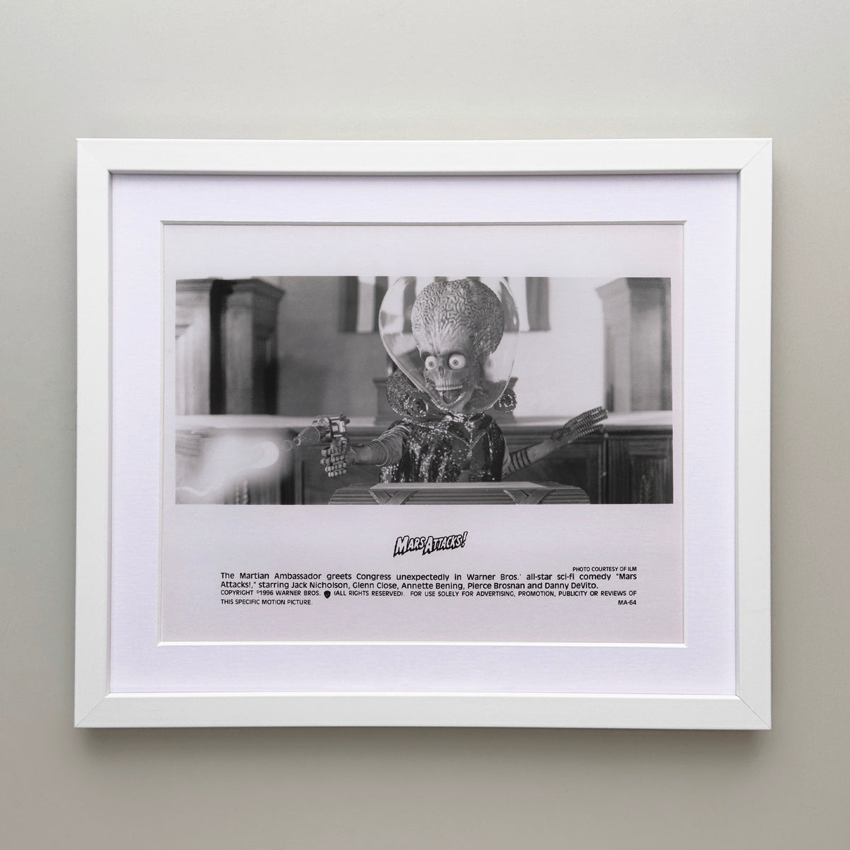 Mars Attacks 1996 Publicity Film Movie Press Still Framed