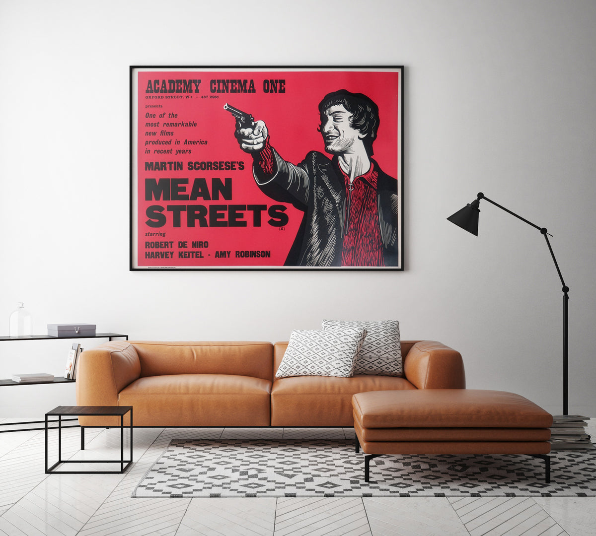 Mean Streets 1973 Academy Cinema UK Quad Film Movie Poster, Peter Strausfeld
