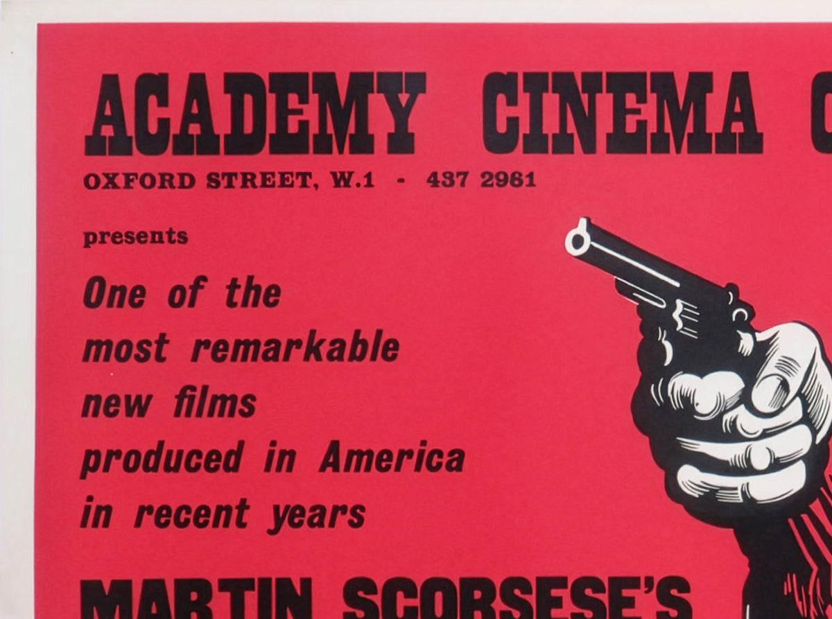 Mean Streets 1973 Academy Cinema UK Quad Film Movie Poster, Peter Strausfeld - detail