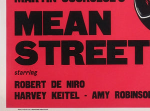 Mean Streets 1973 Academy Cinema UK Quad Film Movie Poster, Peter Strausfeld - detail