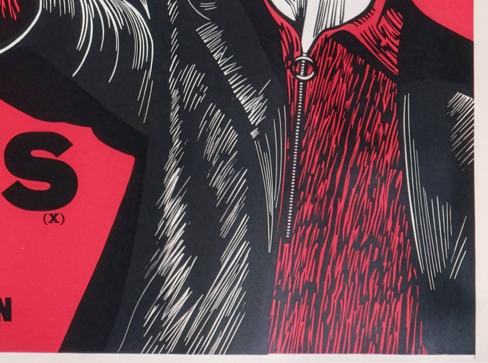 Mean Streets 1973 Academy Cinema UK Quad Film Movie Poster, Peter Strausfeld - detail