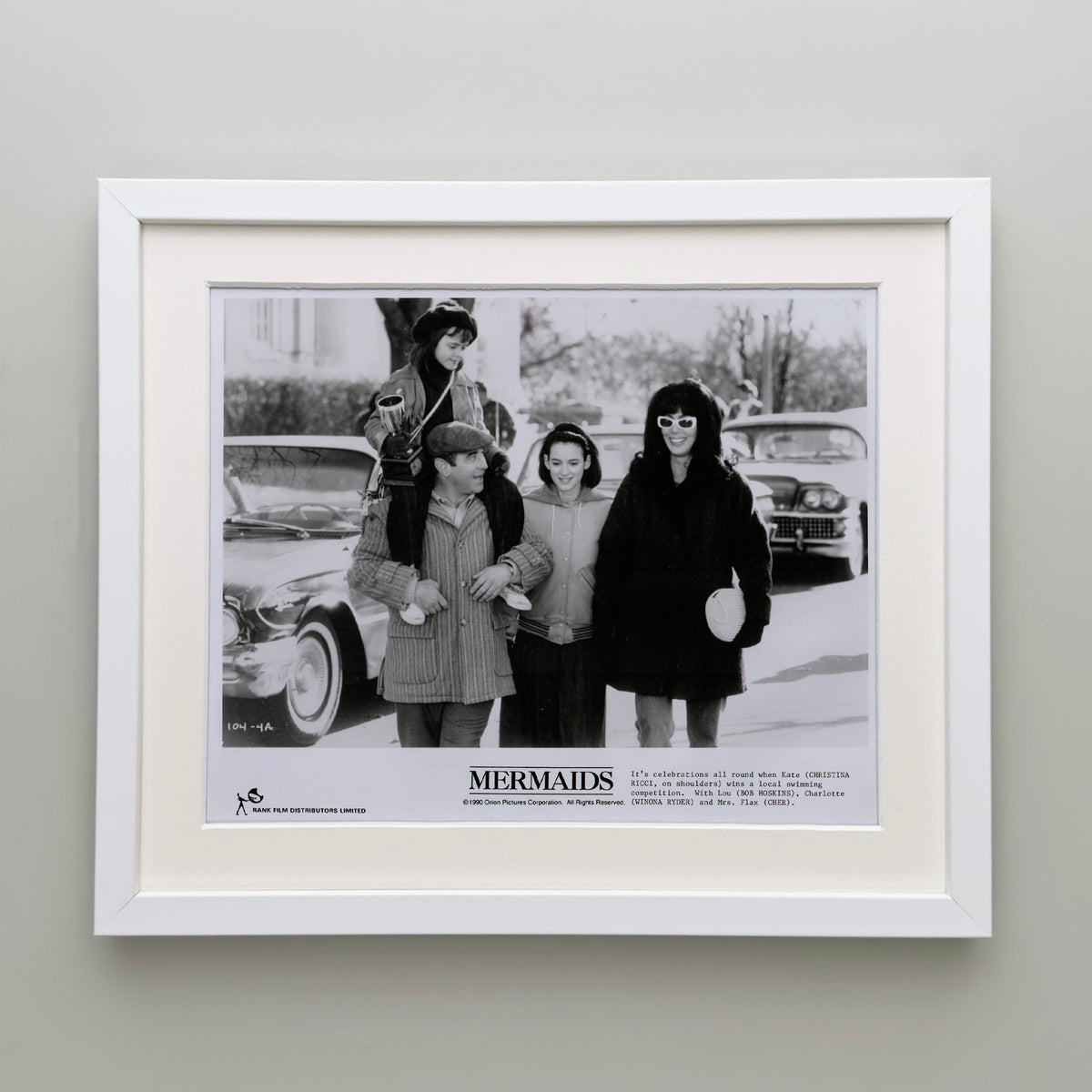Mermaids 1990 Film Movie Press Publicity Still Framed