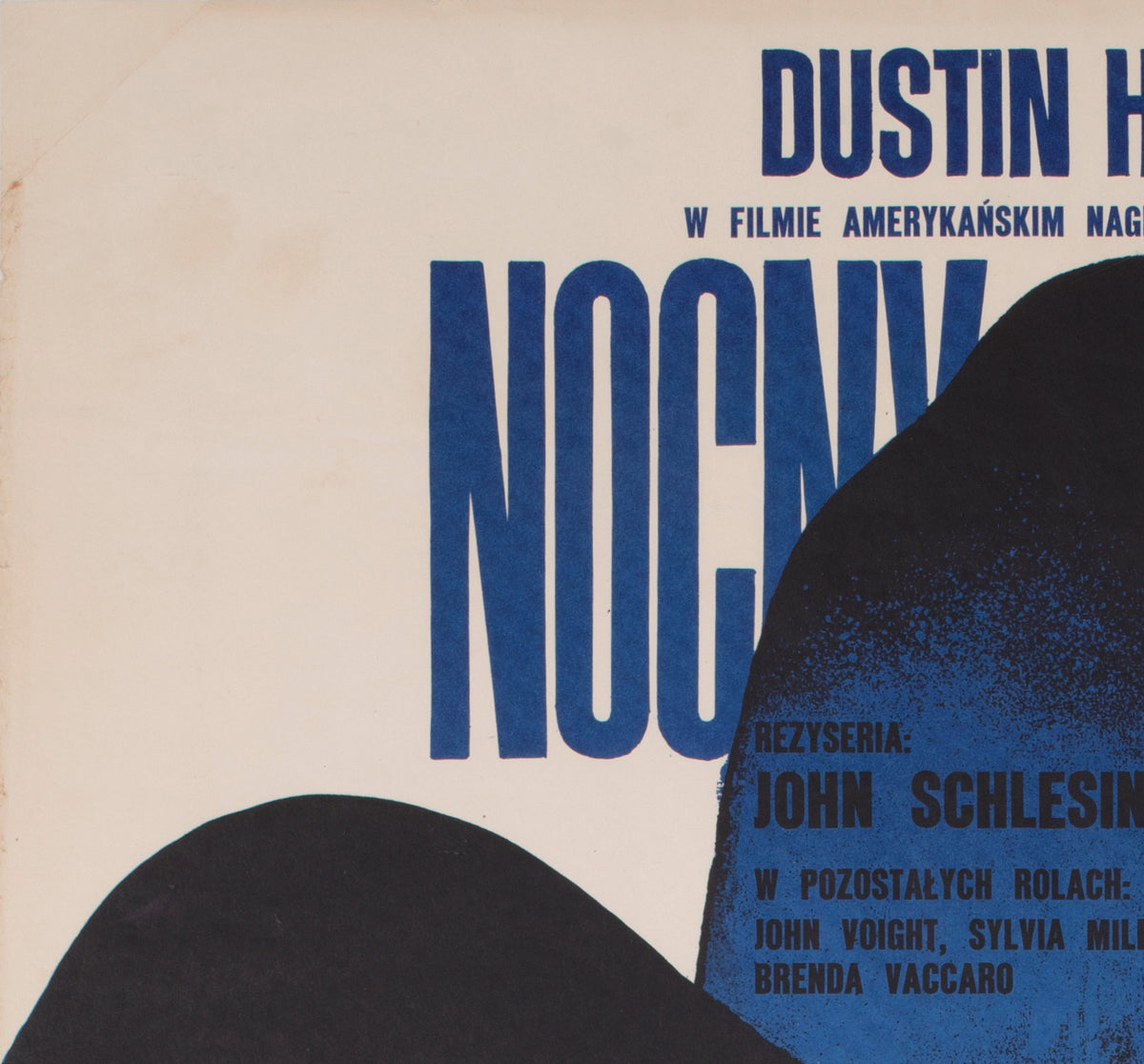 Midnight Cowboy 1973 Polish A1 Film Movie Poster, Waldemar Swierzy - detail