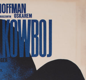 Midnight Cowboy 1973 Polish A1 Film Movie Poster, Waldemar Swierzy - detail