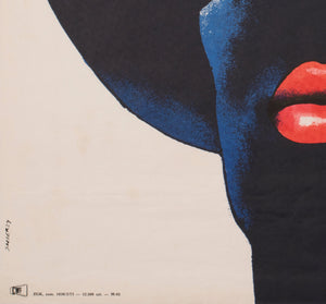 Midnight Cowboy 1973 Polish A1 Film Movie Poster, Waldemar Swierzy - detail