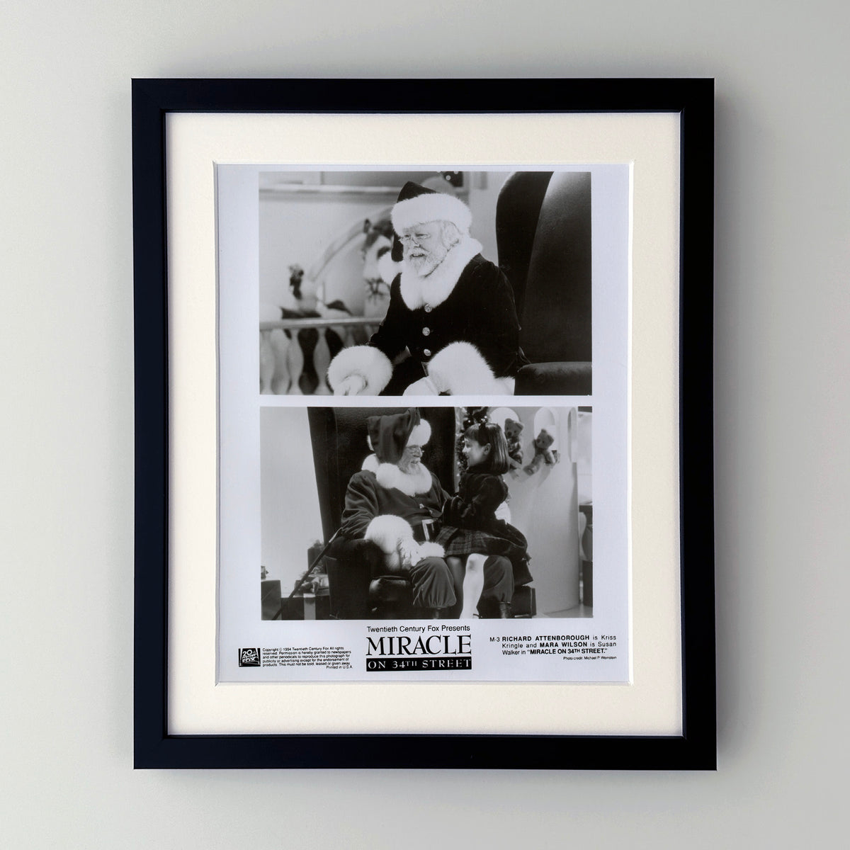 Miracle on 34th Street 1994 Film Movie Press Publicity Still Framed