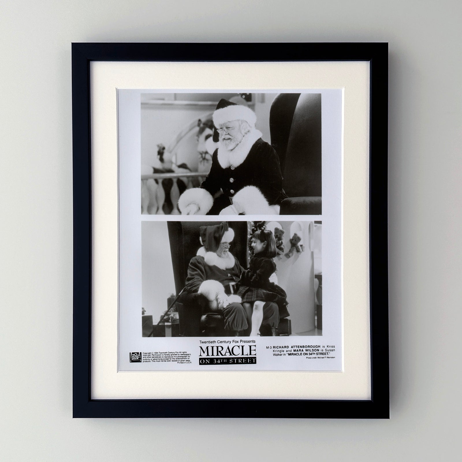 Miracle on 34th Street 1994 Film Movie Press Publicity Still Framed