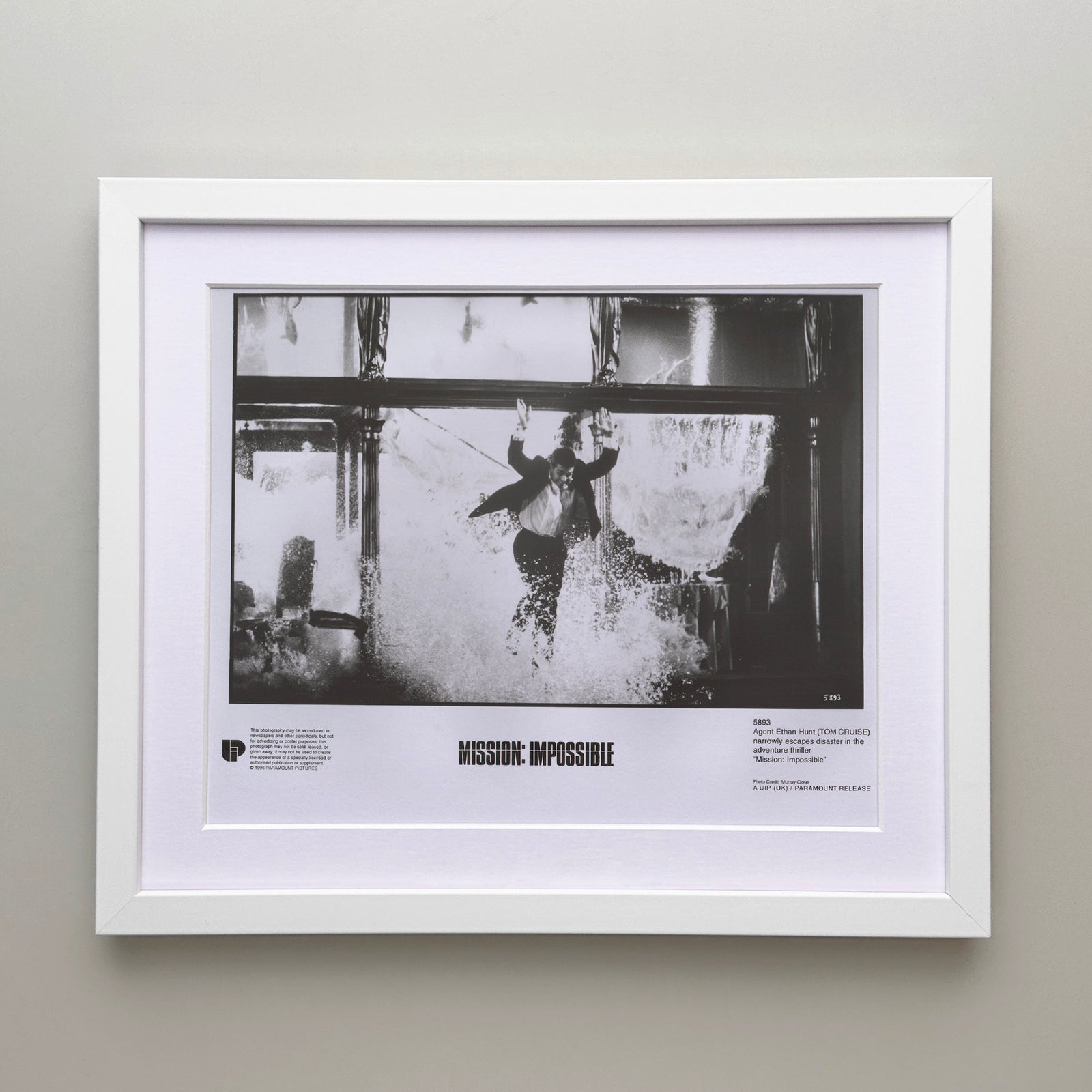 Mission Impossible 1996 Film Movie Press Publicity Still Framed