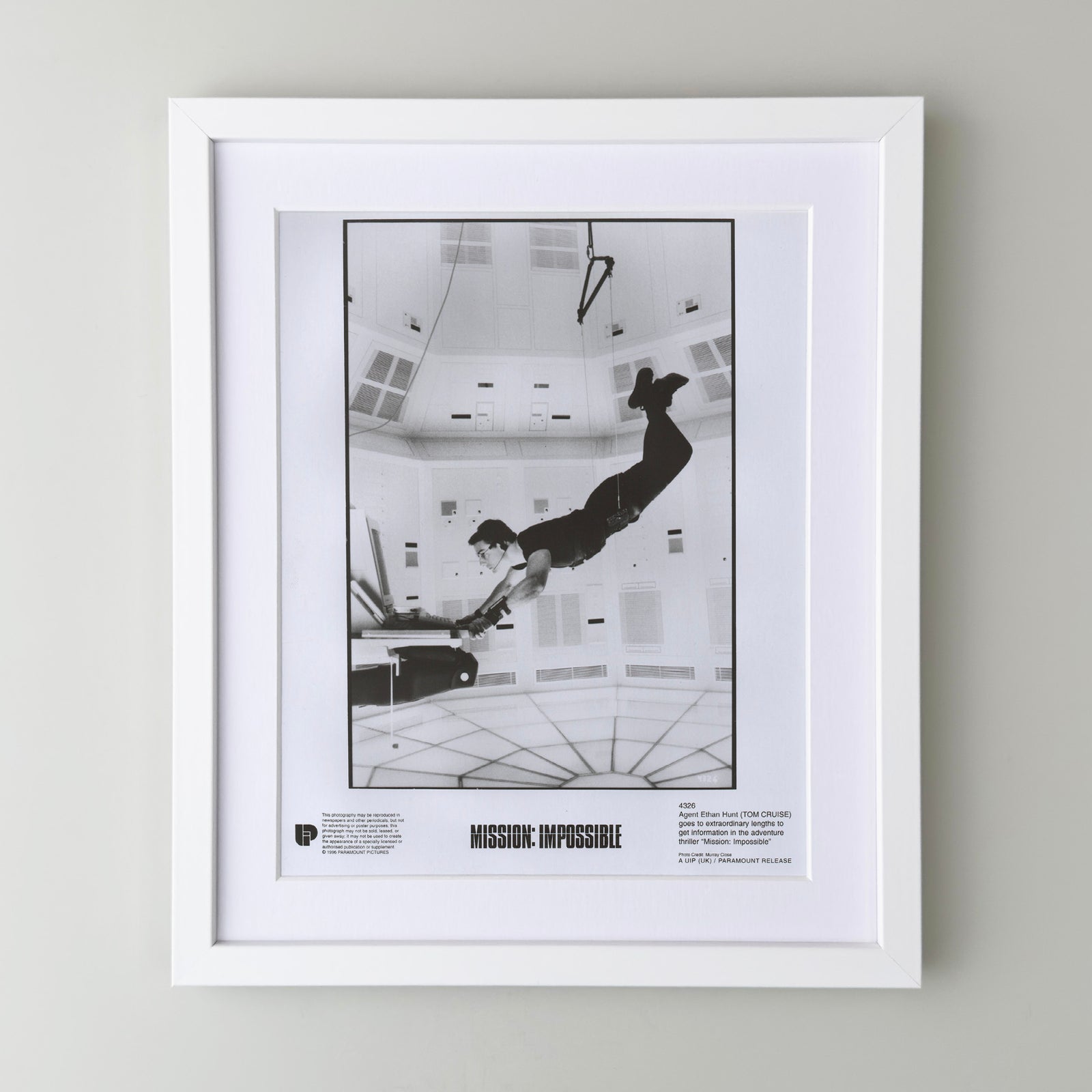 Mission Impossible 1996 Film Movie Press Publicity Still Framed