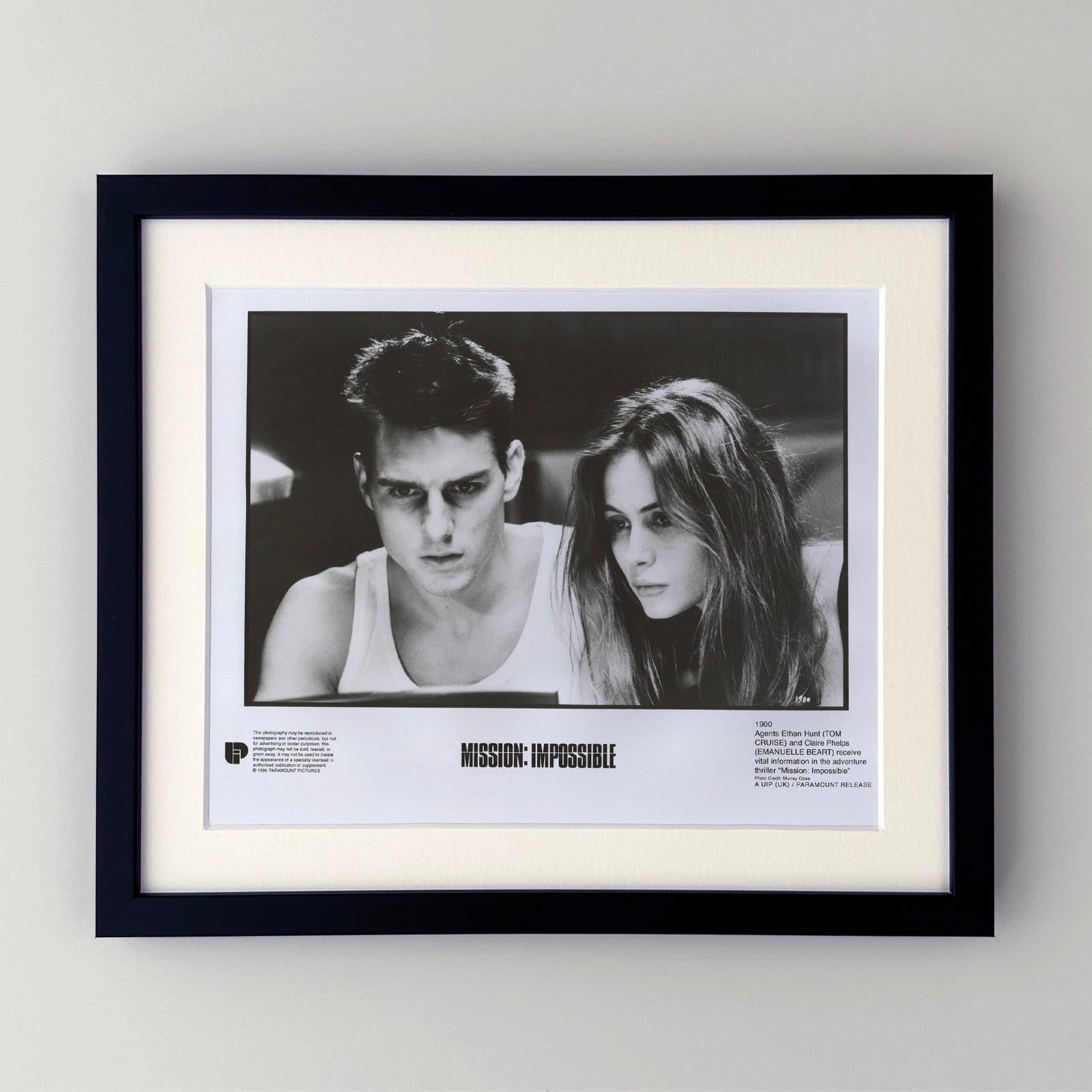Mission Impossible 1996 Film Movie Press Publicity Still Framed