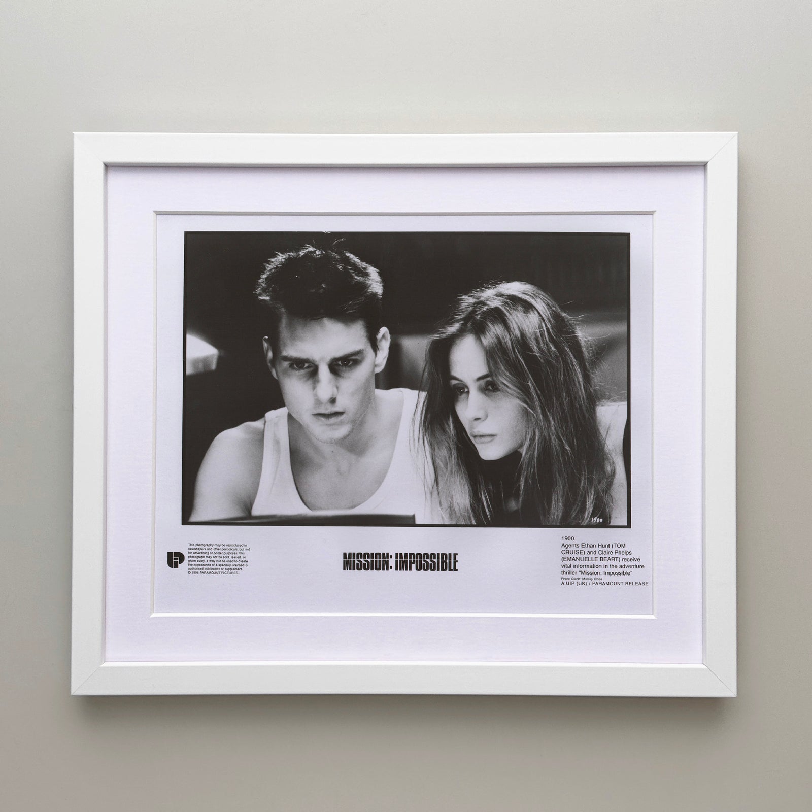 Mission Impossible 1996 Film Movie Press Publicity Still Framed