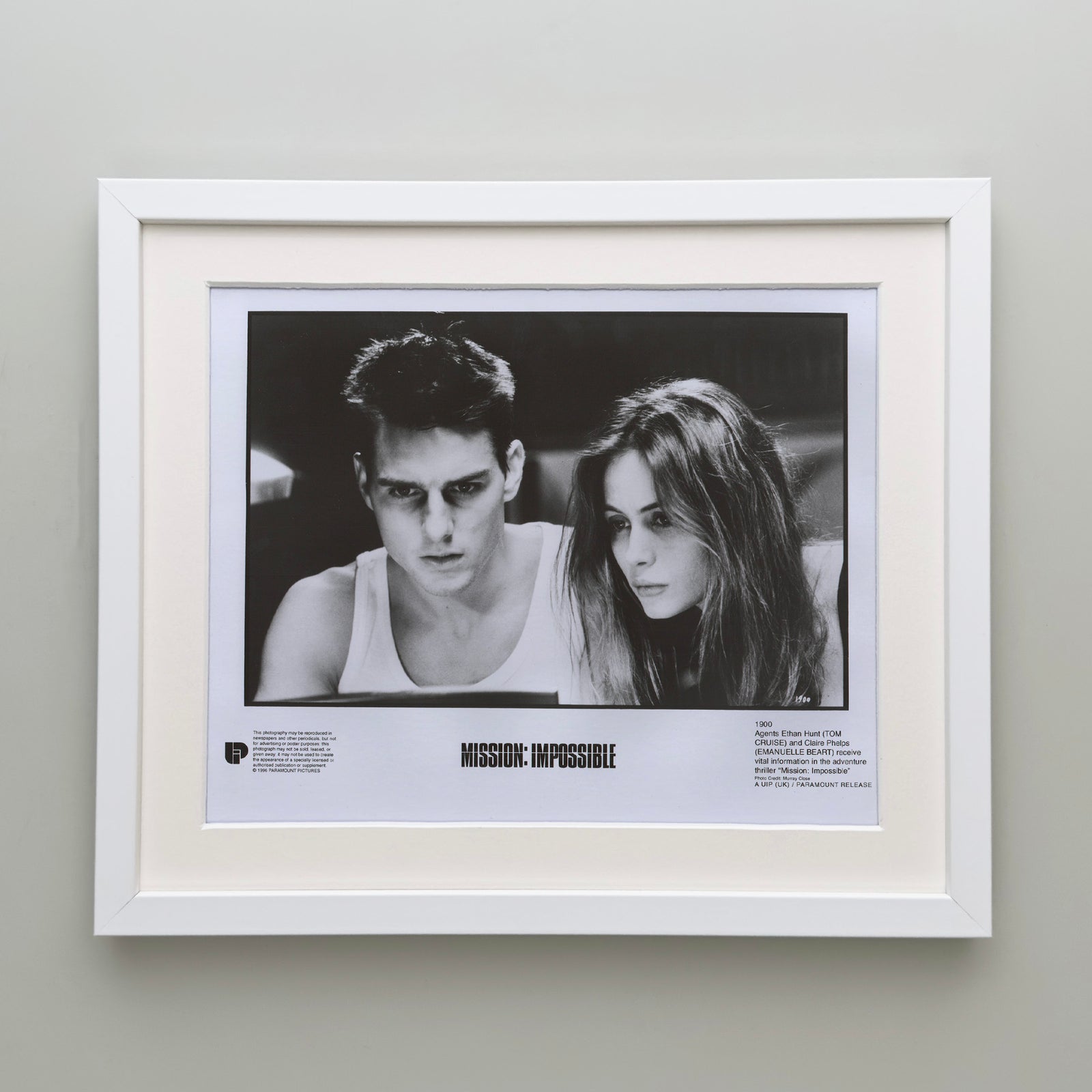 Mission Impossible 1996 Film Movie Press Publicity Still Framed
