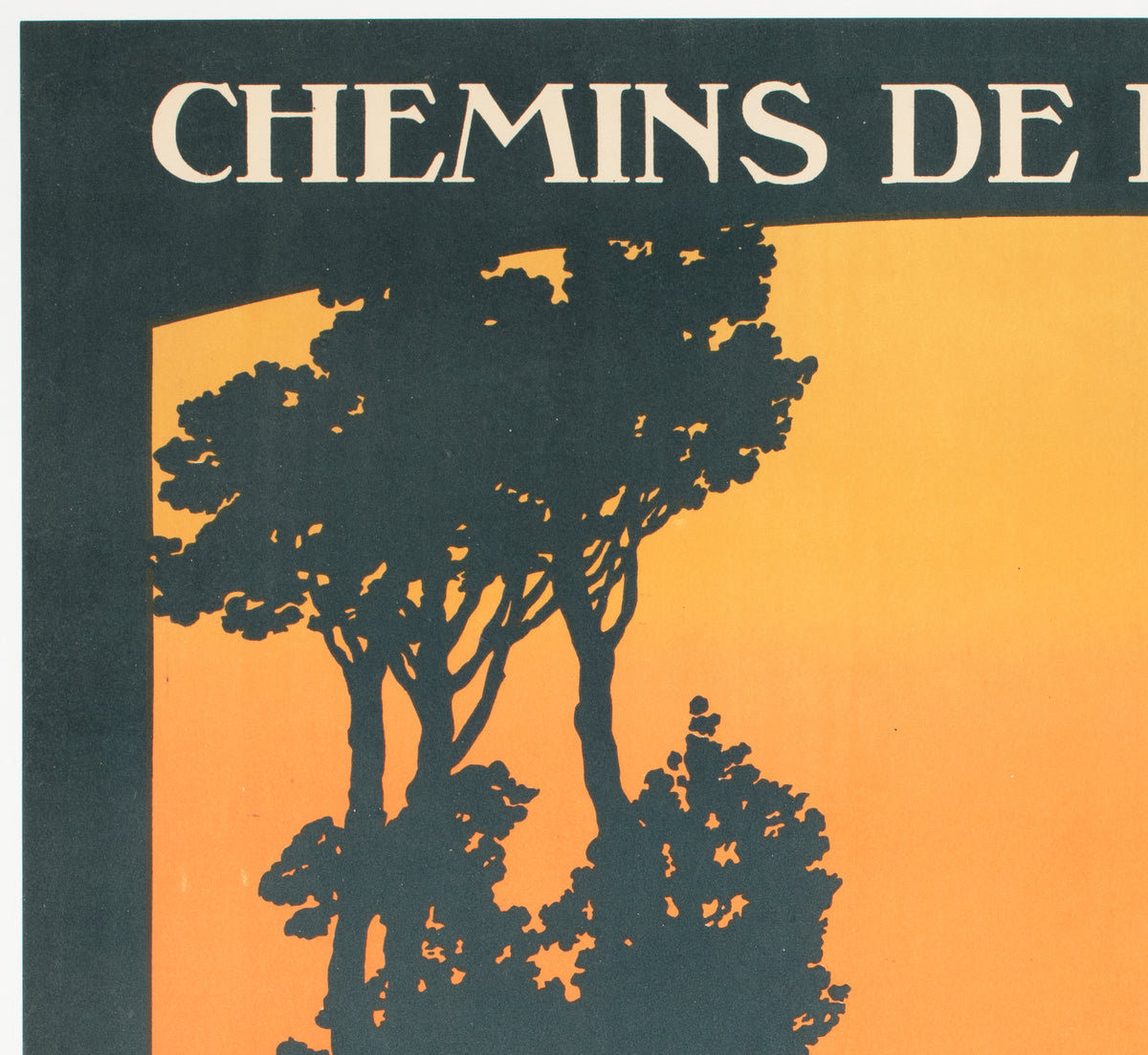 Mont Saint Michel c1920 French Travel Advertising Poster Constant Duval - detail