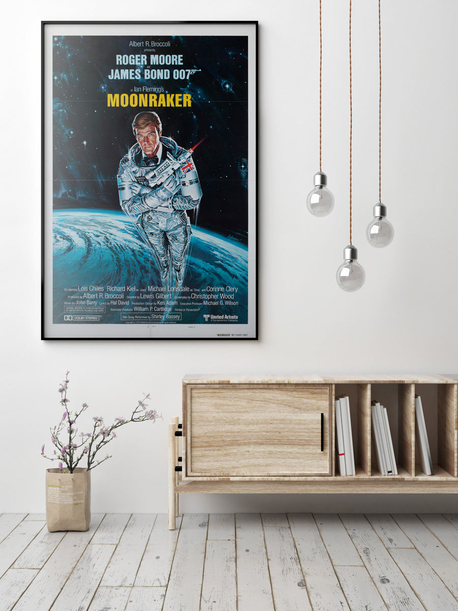 Moonraker 1979 US International 1 Sheet Style A Teaser Film Movie Poster, Daniel Goozee