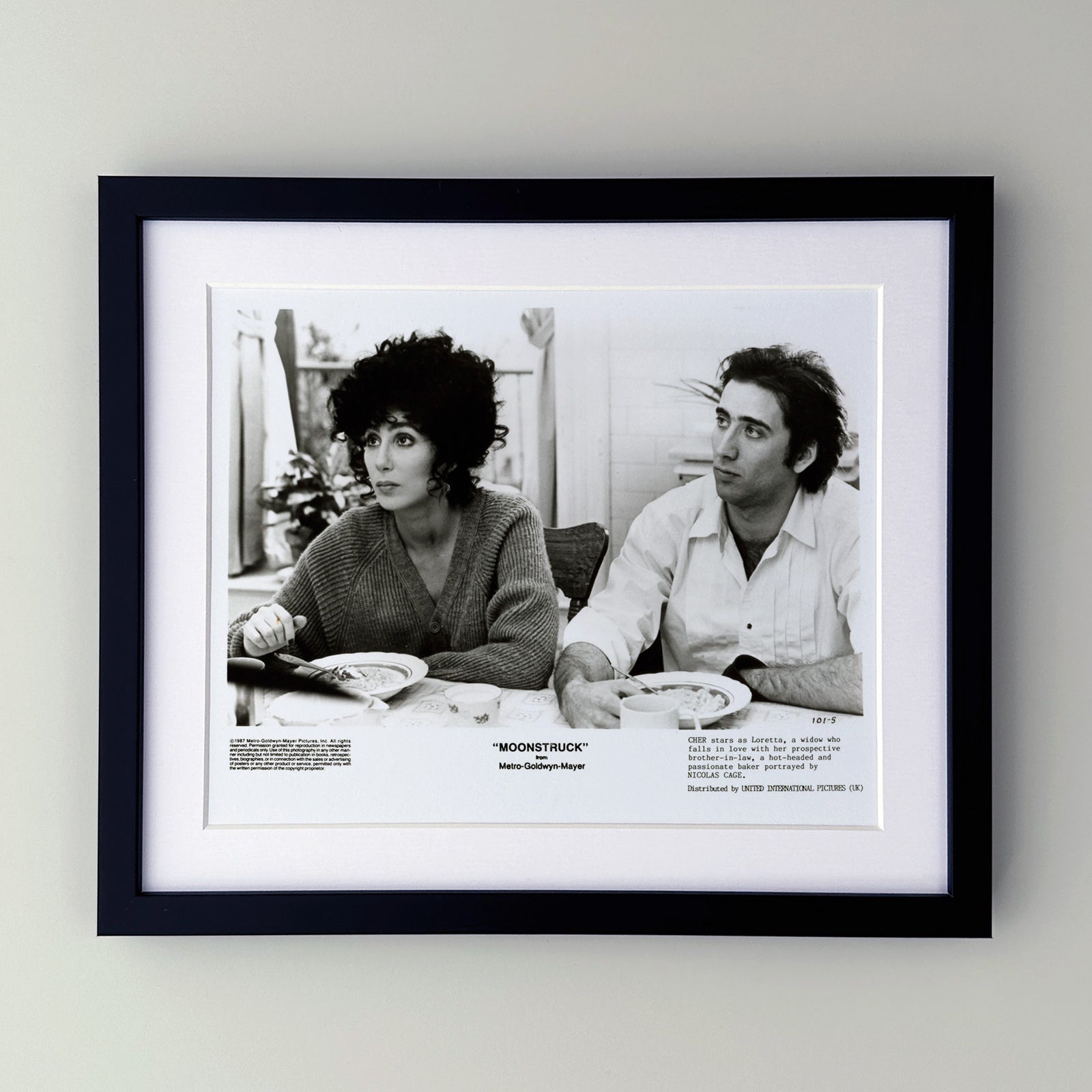 Moonstruck 1987 Press Publicity Film Movie Still - Framed