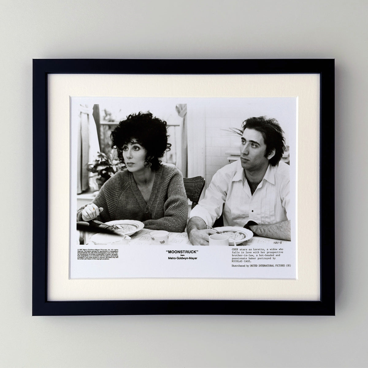 Moonstruck 1987 Press Publicity Film Movie Still - Framed
