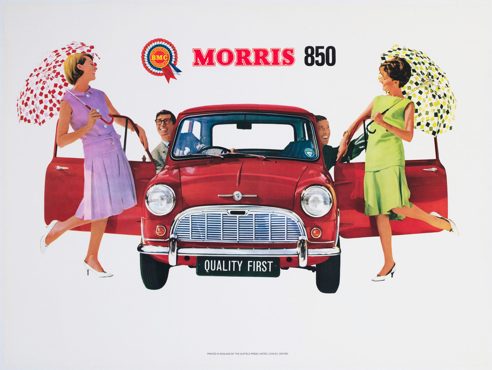 Morris 850 Mini 1960 UK Dealer Poster