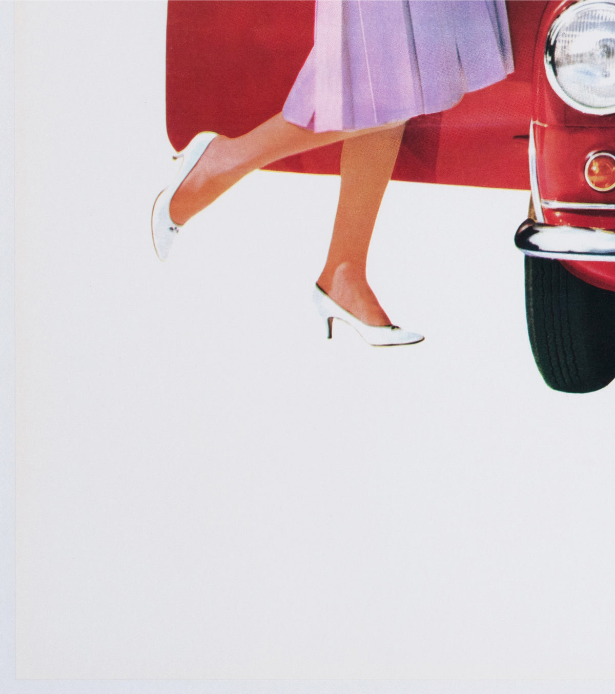 Morris 850 Mini 1960 UK Dealer Poster - detail