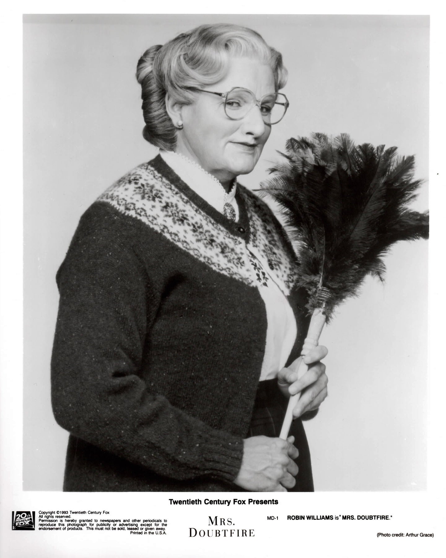 Mrs Doubtfire 1993 Publicity Film Movie Press Still Framed